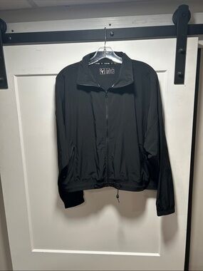 Lightweight Black Bomber Jacket - Casual Zip-Front Layer
